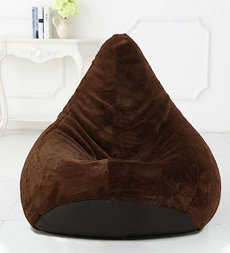 Image of New Brown Classic Design Furry, Bean Bags with Beans Filled, Chair. Premium and Luxurious Fur Bean Bag with thermocol Balls XXXL (Brown)
