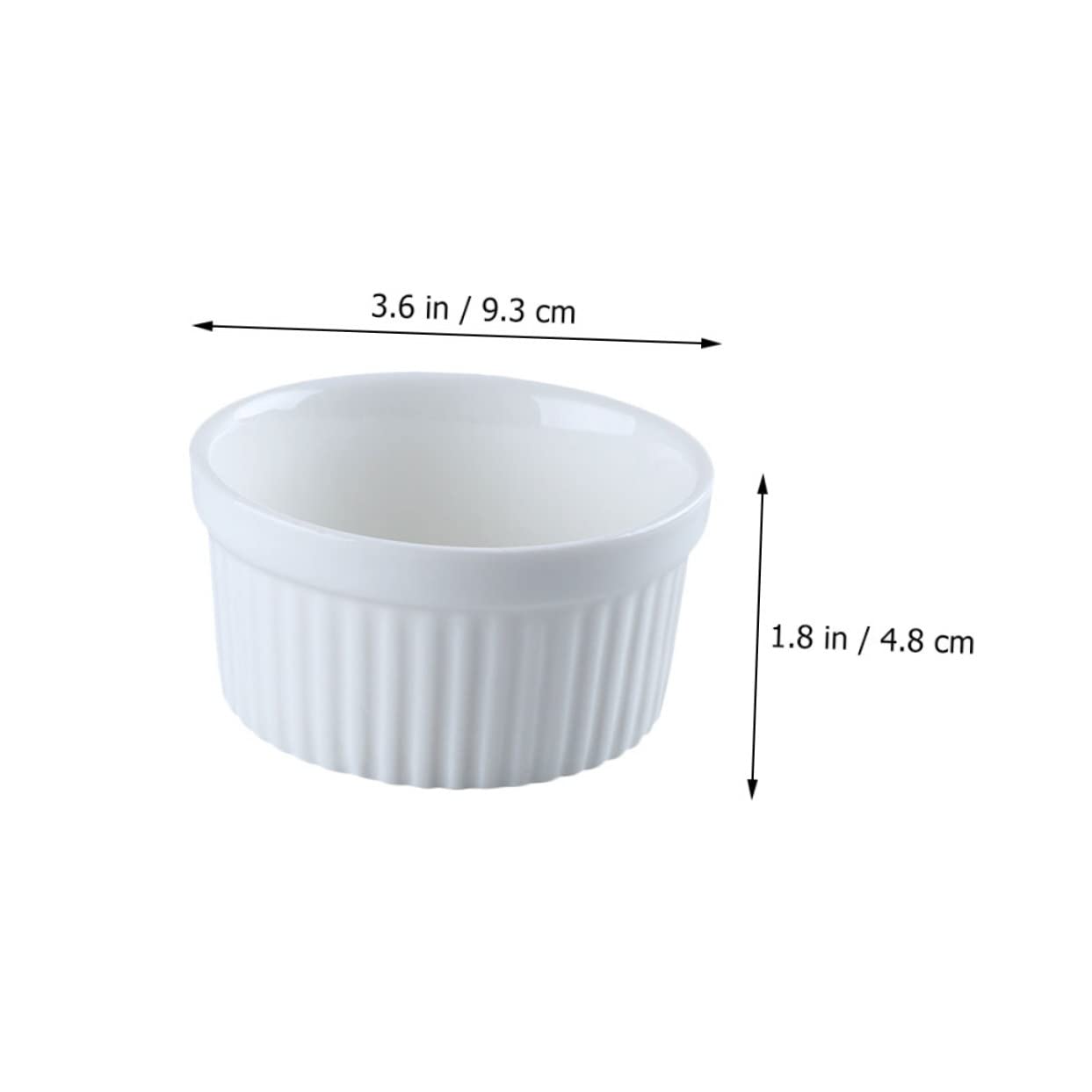 NAMOARLY 6pcs Dessert Bowls and Plates Waffle Cone Bowls for Small Pudding Cups Multi-purpose Oven