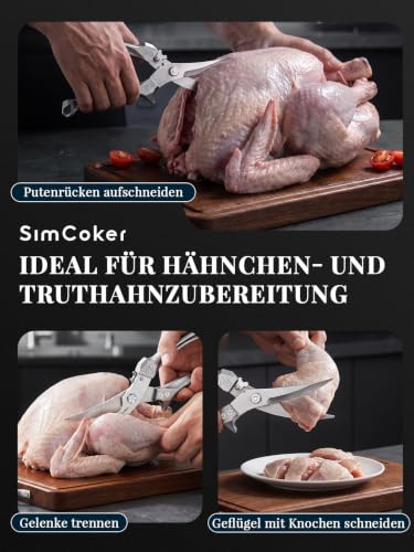 Foto von Robuste Geflügelschere für Hähnchen & Pute – Mehr Kontrolle beim Schneiden