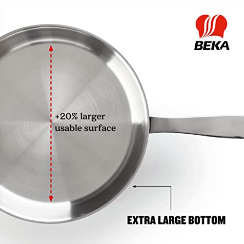 Beka-Maestro-Frying-Pan-Skillet-Stainless-Steel-Pan-with-5-Ply-Construction-Oven-Safe-Skillet-Induction-Compatible-Cookware-Fry-Pan-Dishwasher-Safe-Omelette-Pan
