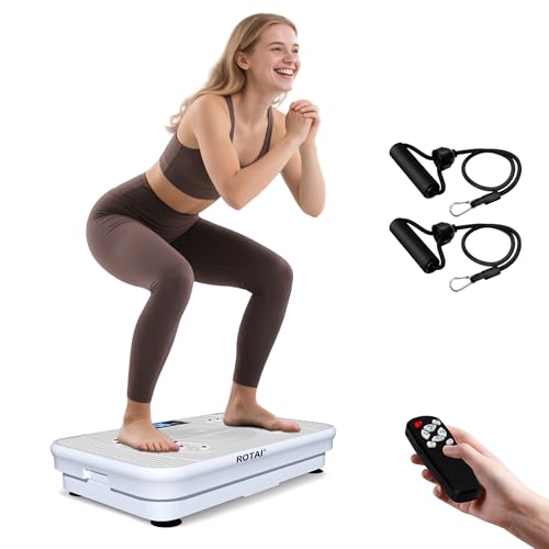 Vibration Plate Exercise Machine for Lymphatic Drainage Massage & Weight Loss, 400 lbs Capacity Vibration Platform Fitness for Whole Body Workout Shake Plate, Gym Fat Burner for Women and Men(Grey)