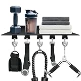 RIMLUFE fit for Tonal Accessories Shelf Organizer Gym Storage Rack Wall Shelves with Hooks, Floating...