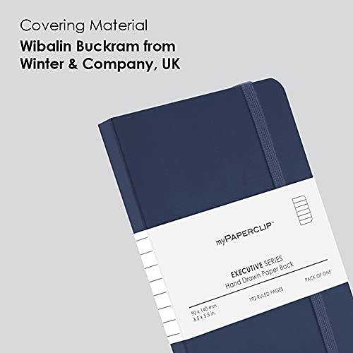 Carnet ligné petit format bleu myPAPERCLIP couverture souple 192 pages - 3