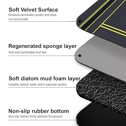 Image of Luxe Home Kitchen Mat Combo Stripe Design Standing Desk Floor Mat Non Slip Kitchen Rugs, Comfort Runner Floor for Home Office, Sink & Laundry - Grey (116x36 & 58x36 cm PC-2)