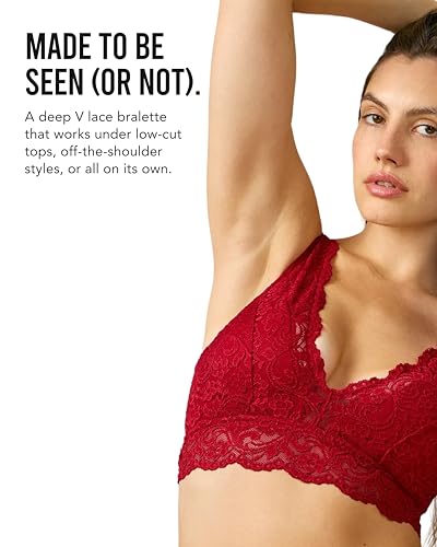 Image of Smart & Sexy Women's Signature Lace Deep V Neck Wireless Bralettes