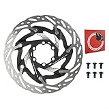 160 mm hohe Haltbarkeit Fahrrad-Scheibenbremse für Rotor mit Aluminiumlegierung und Karbonstahl und sicherer 6-Bolzen-Setup (lila)