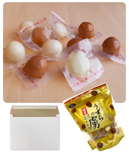 【国産】うずらの虜(醤油味10個・藻塩味10個)うずらの卵 ミックス 個包装 20個入 コストコ 小分け お試し