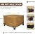 NEXCOVER Square Fire Pit Cover - Waterproof 600D Heavy Duty Cover, Premium Patio Outdoor Cover, 32”L x 32”W x 24”H, Fits for 28 inch, 30 inch, 31 inch, 32 inch Fire Pit / Table, Brown.