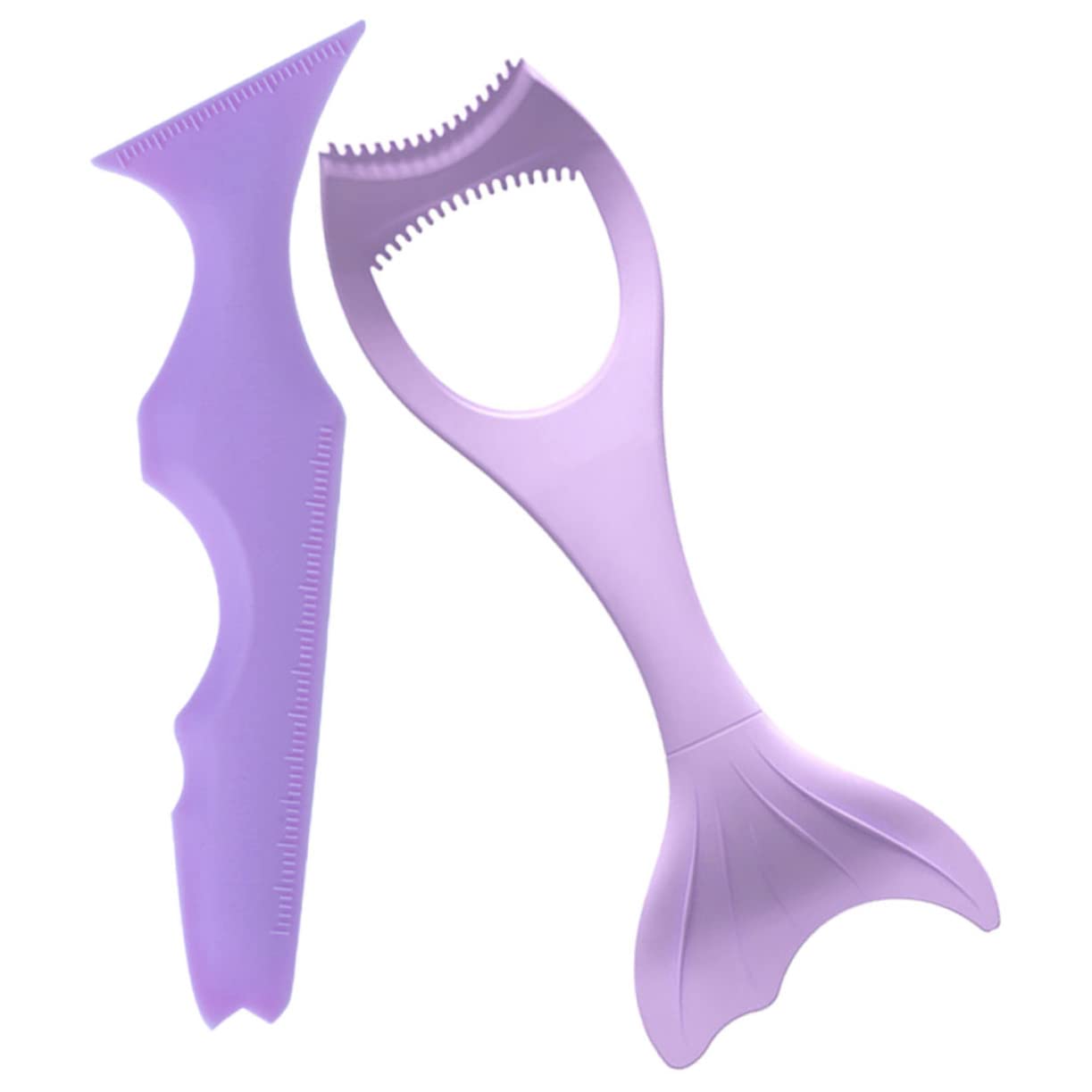 FRCOLOR 8pièces Outils De Maquillage Pour Yeux Silicone De Pochoirs Pour Eyeliner Et Applicateur De Mascara Pour Débutantes Et Professionnelles Facile à Nettoyer Et Confortable à