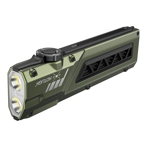 HOTLIGH ZF8319 Rechargeable Flashlight - 2000 High Lumens Flashlight with Turbo Mode Small ECD Flashlight with Magnetic Base Pocket Light for Camping Travel Working