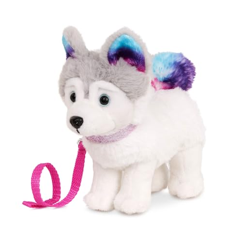 Our Generation Beweglicher Sibirischer Husky-Welpe mit verstellbaren Gliedmaßen, Plüschhund, 15,2 cm Größe
