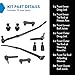TRQ Front Steering & Suspension Kit Ball Joint Drag Link Tie Rod Tie Rod Adjusting Sleeve Compatible with 2006-2008 Dodge Ram 1500 2003-2008 Ram 2500 Ram 3500