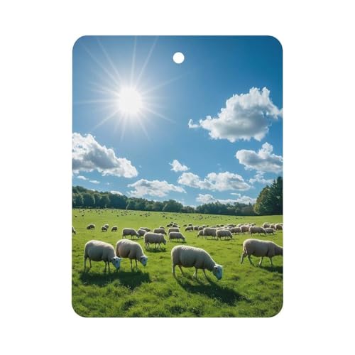 A Lot of Sheep Car Air Freshener Hanging Aromatherapy Tablets for Car Accessories Square
