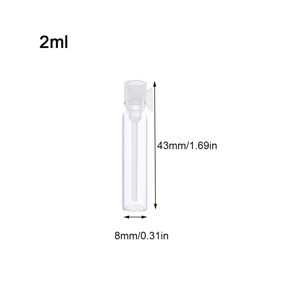 24 Fiale Vuote In Vetro Per Profumi E Oli Essenziali - 2ml, Con Imbuto - Ideali Per Campioncini - Foto 4