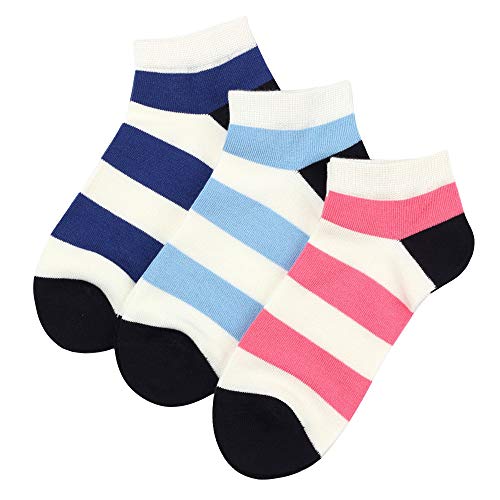 COTTON DAY Women's Soft Comfy Bamboo Blend Low cut Socks 3-Pack