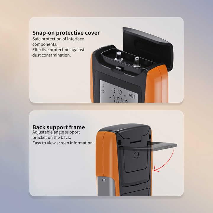 luxmètre à fibre optique, Le concepteur portatif de câble fibre optique mesure le compteur puissance Ftth d'outils optiques d'Opm