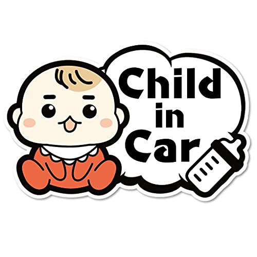 SignStore Ԃ̐oXebJ[ 10cm×15cm  IWi W Ŕ x XebJ[  { car_Fukidashi_04_boy (Child)