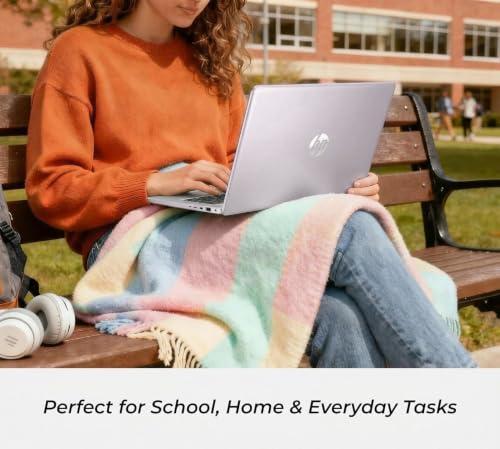 Image of HP New Everyday Slim Laptop, 2026 Edition, Intel N150 Processor, 4GB DDR5 RAM, 128GB SSD, Long Battery Life, Windows 11