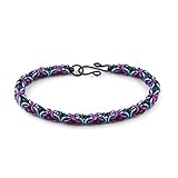 Weave Got Maille Purple Flirt Byzantine Chain Maille Bracelet Kit