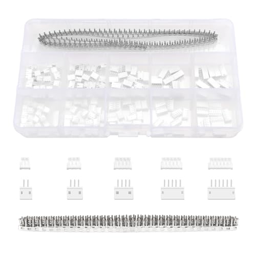 420 Pezzi Kit Connettore JST da 1.5 mm JST-ZH Pin e Maschio Femmina Pin Testa Adattatore con Crimpare Pin