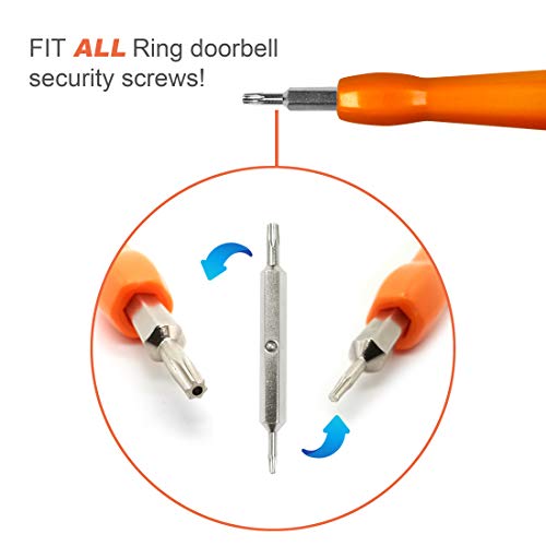 Ring Doorbell Replacement Security Screws and Screwdriver Kit