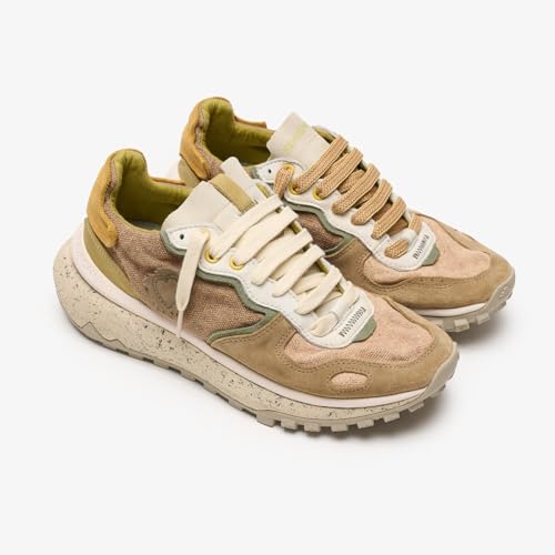 Chacrona Metta Lino Whitewisp - Casual Sneakers for Men & Women - Comfortable & Durable Leather and Linen Sneakers3