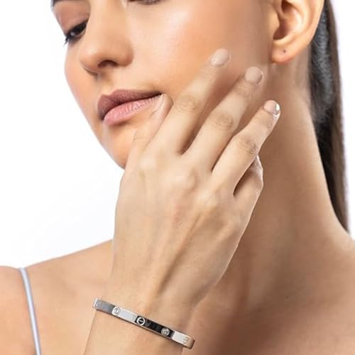 Image of Bamboo Pattern Bracelet for Women | Premium Gold Plated Cuff Bracelet | Minimalist Designer Jewellery for Daily & Party | Gift for Her