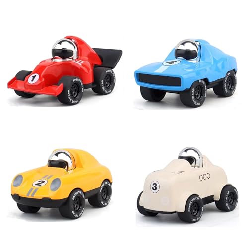 Set de 4 autos de juguete de aleación presionables 1:64