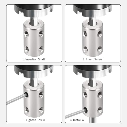 2 Stück 12mm Auf 12mm Starre Kupplung, L22 x D18 Stellschraube Wellenkupplung Motorverbinder 45# Stahl Für 3D Drucker, Motorzubehör, RC Boot Auto Flugzeug