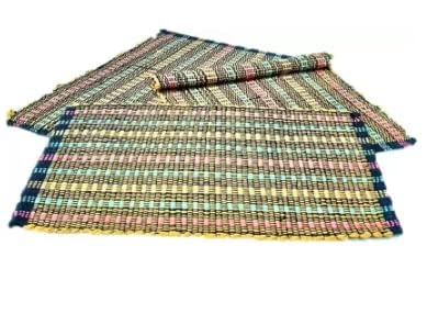 Cotton Weaved Reversible Door Mat for Home Entrance or Outdoor -Cotton Floor Mat (Multicolor2, Large, Pack of 3) (B0CB3Z6YWP) Amazon Price History, Amazon Price Tracker
