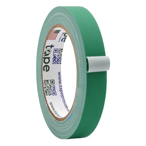 Image of WOD GTC12 Gaffer Tape, Green Low Gloss Finish Film, 3 /4 inch x 60 ft. (Pack of 64) Residue Free, Non Reflective Cloth Fabric, Secure Cords, Water Resistant, Photography, Filming Backdrop