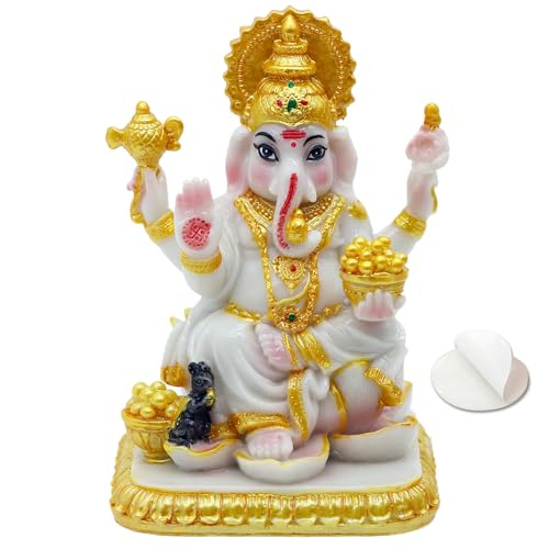 Estatua de Lord Ganesh 4.1 pulg Color Mármol