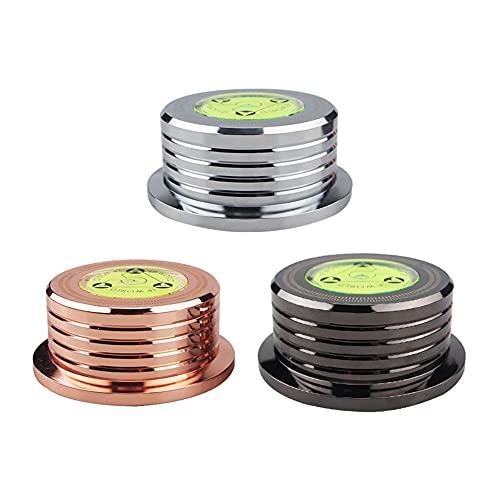 DSFSAEG 1 stabilisateur de disque LP pour lecteur de disque vinyle LP en alliage d'aluminium - Pince pour tourne-disque vinyle - Noir - Image 8