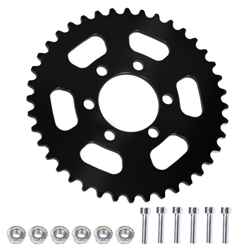 Image of JNDO Mini Bike Sprocket 40 Tooth 35 Chain Rear Sprocket Black Suitable for Coleman ct100 Sprocket Motovox Monster Moto TaoTao GK80 Gas Mega Moto Dirt Bike Go Kart Sprocket