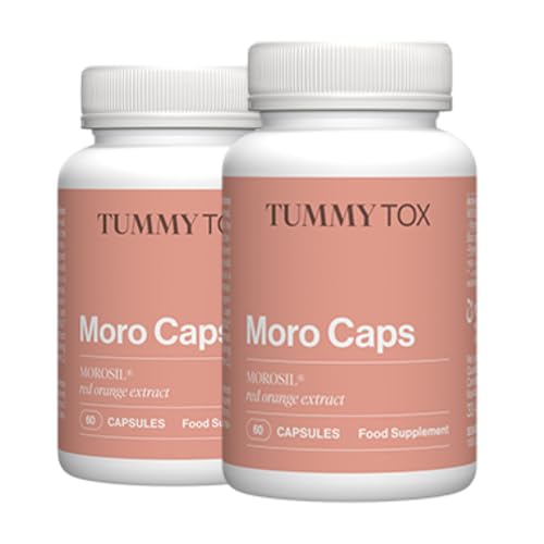 Morosil Cápsulas 400 mg, con Vitamina C Antioxidante y Pimienta Negra para una Mejor Absorción, 120 Cápsulas, 1 por día, Moro Caps, Tummy Tox
