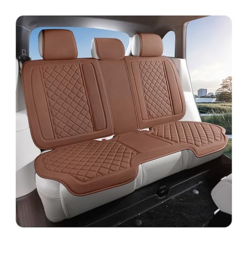Housse de siège auto lin marron grand confort universel pour voiture et SUV