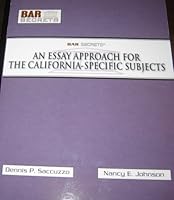 An Essay Approach for the California Specific Subjects 1933089121 Book Cover