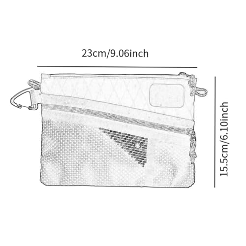 Carrying Bag Small Pocket Pack Portable Water-resistant Versatile Storage Bag Coin Purse for Outdoor Activities Traveling, Yellow3
