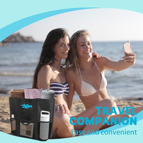 Bolsa personalizada rosa para playa bordada para mujer miniatura 7