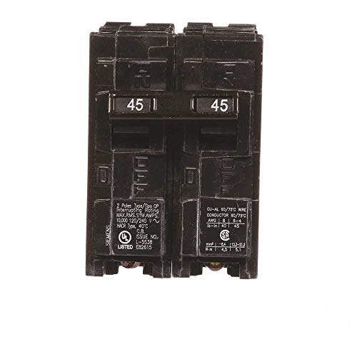 Image of Siemens -HI Q245 45-Amp Double Pole Type QP Circuit Breaker, black