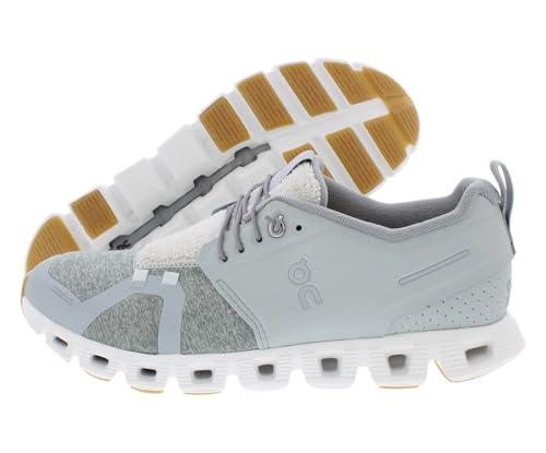 On Cloud 5 Terry Textile Synthetic Mens Glacier White Trainers 12 US