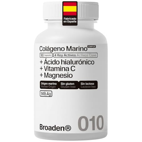 90 Cápsulas Colágeno Marino Hidrolizado COMPLEX con Ácido Hialurónico + Vitamina C + Magnesio (90 Cápsulas)
