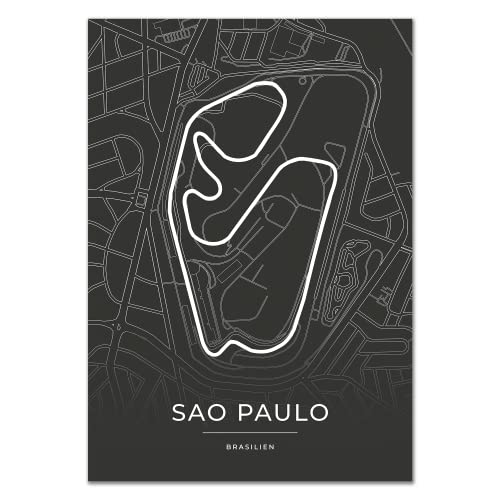 Vacentures Sao Paulo - Póster de circuito de carreras (30 x 40 cm)