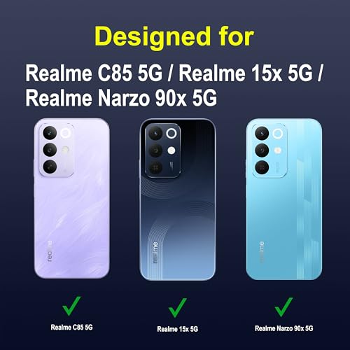 Image of Zapcase Back Case Cover for Realme C85 5G | Compatible for Realme C85 5G Back Cover | Liquid Silicon Magic Case for with Camera Protection | Sapphire