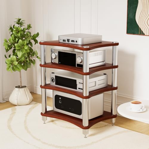 SHZYJBRY HiFi Rack Audio Regal, 4-Stufiger AV Medienständer...