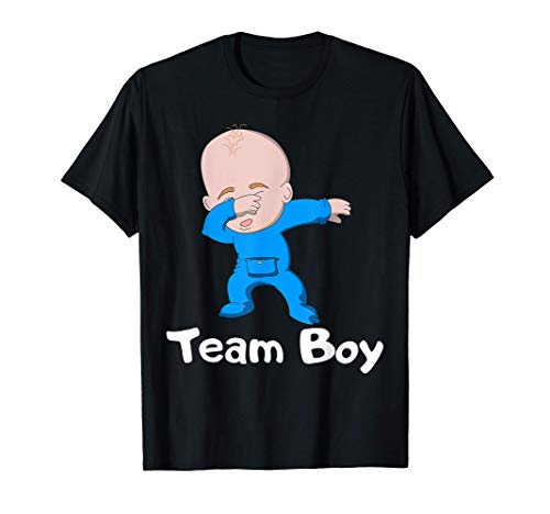 Gender Reveal Party Team Boy Dabbing Baby T-Shirt