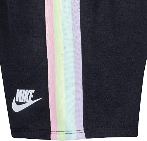 Nike Girl's French Terry Shorts (Toddler/Little Kids) Black 6X Little Kid4