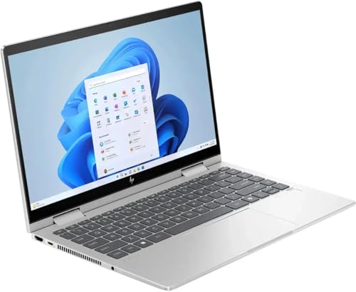 Image of HP 2024 Laptop | Envy x360 2-in-1 | 14 inch 1920 x 1080 Touch IPS | Intel-10 Core 5 120U | 8GB DDR4 | 512GB SSD | Windows 11 Home | Wi-Fi 6E - BT 5.3 - Backlit KB - 5MP Camera - Natural Silver
