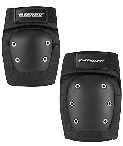 Osprey Adults Skateboard Knee and Elbow Protective Pad Set - Black, M - Image 2