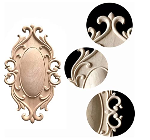 Binblin Fregio Legno, 2PCS Fregi in Legno Adatto